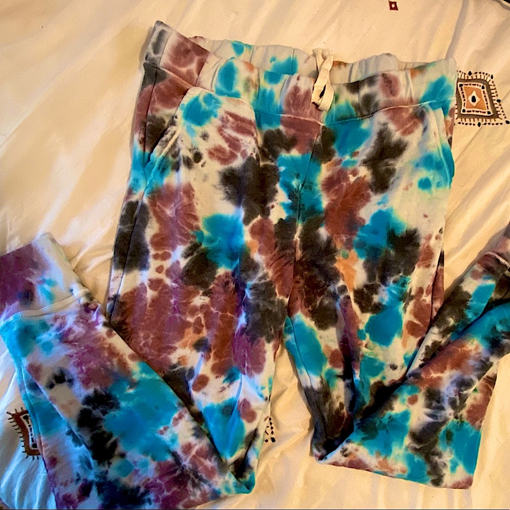 Tie-dye sweatpants/joggers size L